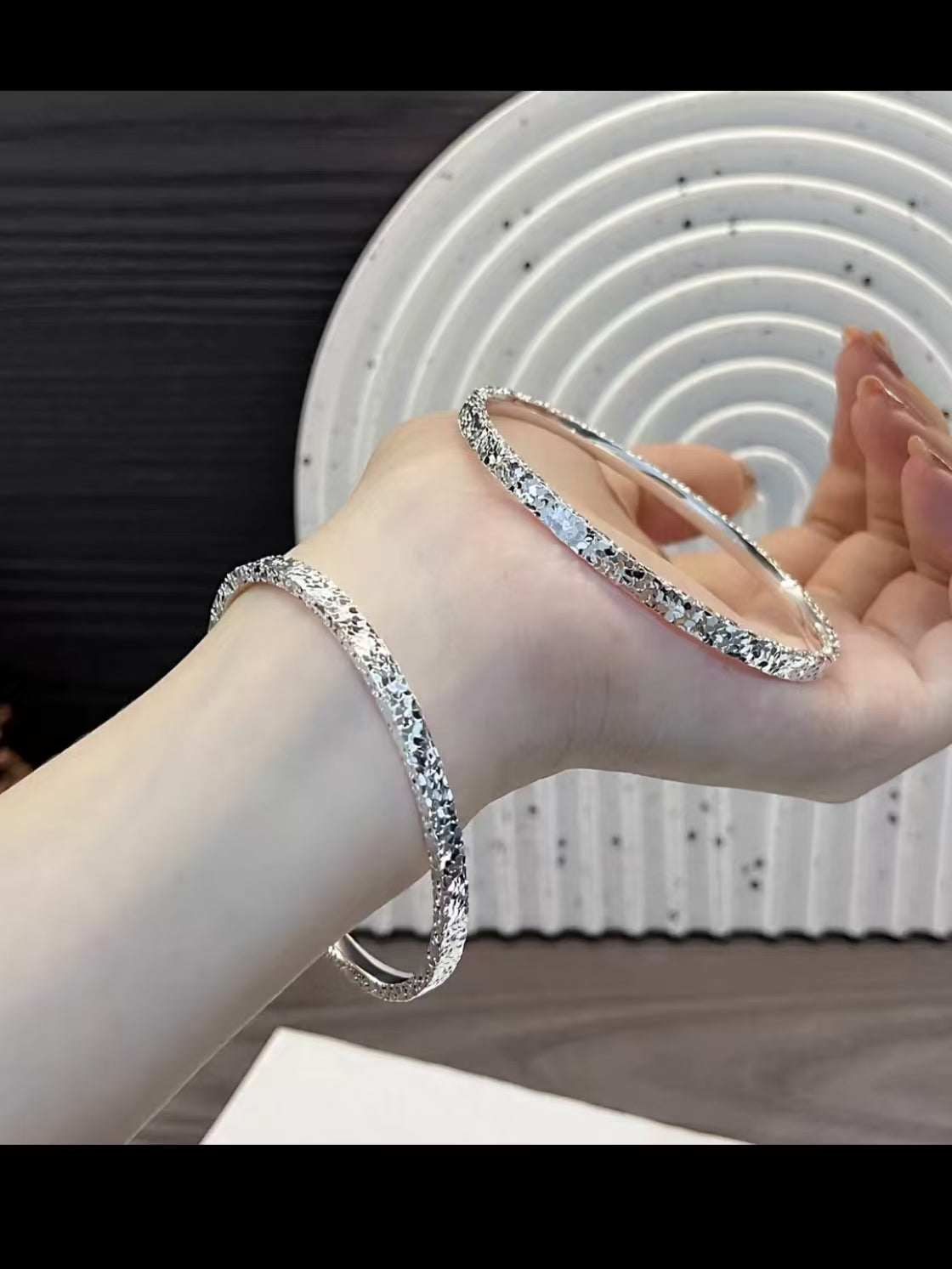 broken silver bracelet