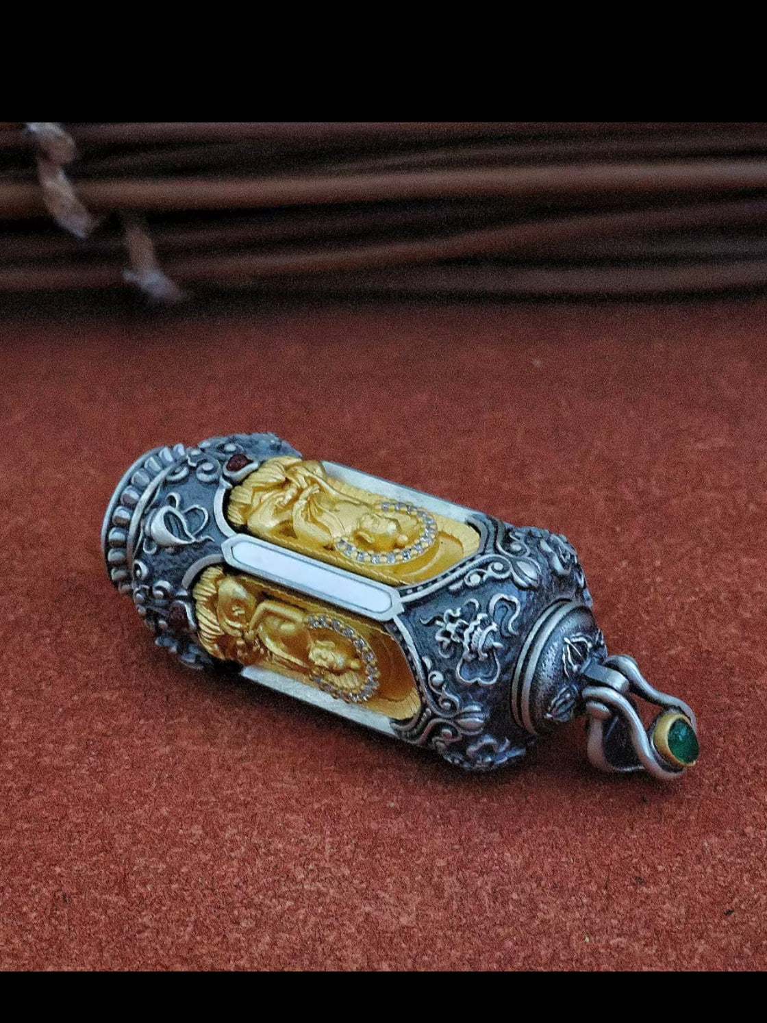 Four-faced Buddha necklace pendant