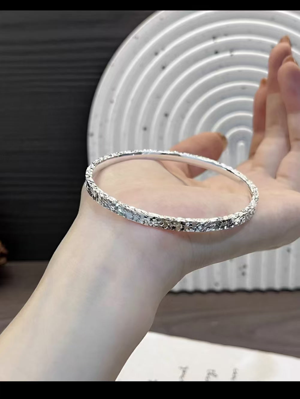 broken silver bracelet